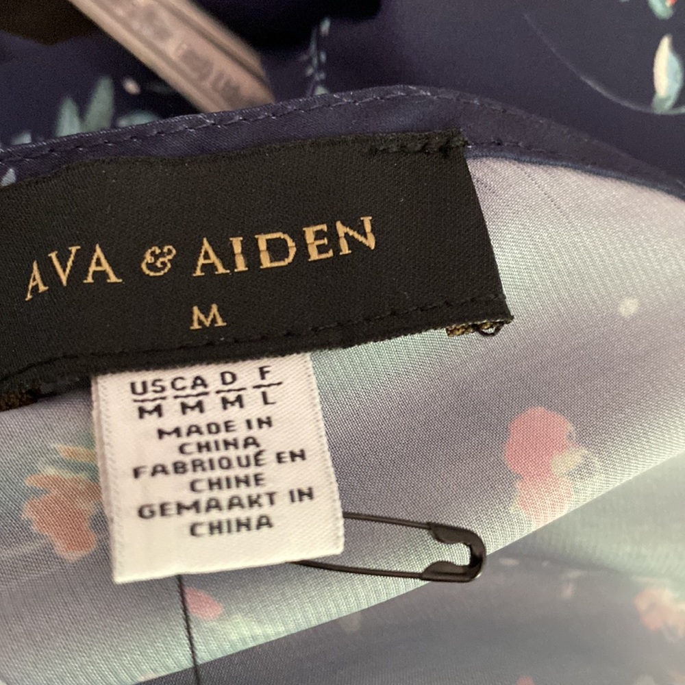 NWT Ava and Aiden wrap dress, looks good on, see measurements in photos below. - Picture 7 of 9